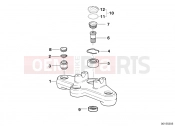 BMW Motorrad BMW 1998 R-Models 4V R 850 R 94 (0401,0406) Upper fork cross brace