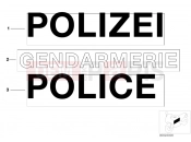 BMW Motorrad BMW 1998 R-Models 4V R 850 R 94 (0401,0406) Lettering, authorities