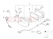 BMW Motorrad BMW 1998 R-Models 4V R 850 R 94 (0401,0406) Rear fog light