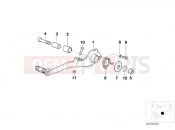 BMW Motorrad BMW 1998 R-Models 4V R 850 RT 96 (0412) Brake pedal
