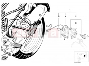 BMW Motorrad BMW 1999 R-Models 4V R 850 GS 95 (0403) Retrofit kit, socket