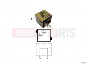 BMW Motorrad BMW 1999 R-Models 4V R 850 GS 95 (0403) Plug connector, olive yellow