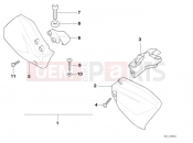 BMW Motorrad BMW 1999 R-Models 4V R 850 GS 95 (0403) Hand protector