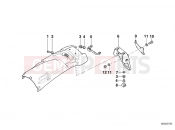 BMW Motorrad BMW 2000 R-Models 4V R 850 GS 95 (0403) Registration plate mounting