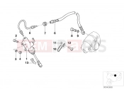 BMW Motorrad BMW 2000 R-Models 4V R 850 R 94 (0401,0406) Rear brake master cylinder