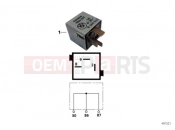 BMW Motorrad BMW 2000 R-Models 4V R 850 R 94 (0401,0406) Plug connector light grey
