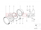 BMW Motorrad BMW 2000 R-Models 4V R 850 R 94 (0401,0406) Headlight bracket facelift