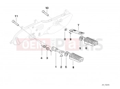 BMW Motorrad BMW 2000 R-Models 4V R 850 RT 96 (0412) Front and rear footpeg