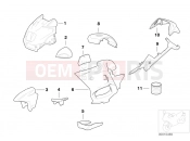 BMW Motorrad BMW 2000 R-Models 4V R 850 RT 96 (0412) Painted parts 704 graphit