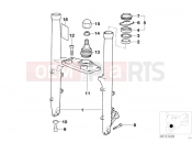 BMW Motorrad BMW 2001 R-Models 4V R 850 RT 96 (0412) Fork slider/lower fork bridge