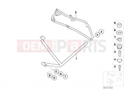 BMW Motorrad BMW 2001 R-Models 4V R 850 RT 96 (0412) Protective bar, rear, 3-piece