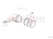 BMW Motorrad BMW CLASSIC 1987 R-Models 2V R 65 RT SF Piston, single components