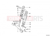 BMW Motorrad BMW CLASSIC 1987 R-Models 2V R 65 RT SF Lower fork cross brace