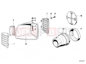 BMW Motorrad BMW CLASSIC 1987 R-Models 2V R 65 RT SF Trim panel air inlet