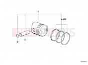 BMW Motorrad BMW CLASSIC 1984 R-Models 2V R 80 RT Piston, single components