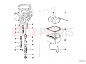 BMW Motorrad BMW CLASSIC 1984 R-Models 2V R 80 RT Carburetor-float assy/jet