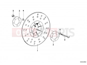 BMW Motorrad BMW CLASSIC 1984 R-Models 2V R 80 RT Brake rotor, front