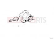 Differential-crown wheel set - BMW Motorrad R 80 ST 1984