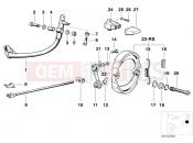 Rear wheel brake - BMW Motorrad R 80 ST 1984