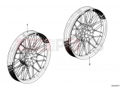 Spoke wheel - BMW Motorrad R 80 ST 1984