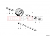 Wheel hub, front - BMW Motorrad R 80 ST 1984