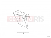 BMW Motorrad BMW CLASSIC 1984 R-Models 2V R 80 Set mud flaps, rear
