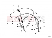 BMW Motorrad BMW CLASSIC 1966 Boxer R60/2 Front wheel mudguard