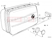Set motocase black - BMW Motorrad R 80 RT 1992