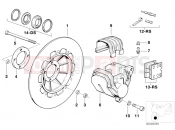 Front brake 1.disk - BMW Motorrad R 80 RT 1994