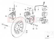 Front wheel brake - BMW Motorrad R 100 RT 1995