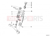 Fork brace, mounting parts - BMW Motorrad R 100 RS 1979