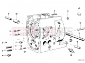 BMW Motorrad BMW CLASSIC 1982 R-Models 2V R 80 TIC Engine housing mounting parts