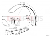 BMW Motorrad BMW CLASSIC 1982 R-Models 2V R 100 CS Mudguard front