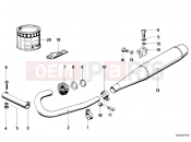 BMW Motorrad BMW CLASSIC 1982 R-Models 2V R 100 RS Exhaust system