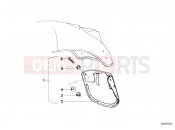 BMW Motorrad BMW CLASSIC 1982 R-Models 2V R 100 RT Set mud flaps, rear