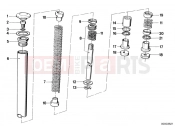 BMW Motorrad BMW CLASSIC 1982 R-Models 2V R 100 TIC Telescope fork tube/absorber/spring