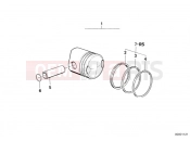 Piston, single components - BMW Motorrad R45 1982