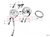 Instruments combinat-.single components - BMW Motorrad R45 1982