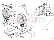 Additional headlight - BMW Motorrad R45 1982