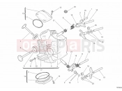DUCATI Monster 1100 EVO ANNIVERSARY HORIZONTAL CYLINDER HEAD » VALVE DRIVE