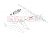 DUCATI 2013 Monster 659 ABS REAR SHOCK ABSORBER » SWING ARM