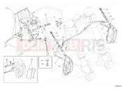 DUCATI Monster 696 ABS FRONT BRAKE SYSTEM » BRAKING SYSTEM