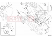DUCATI 2013 Monster 796 ABS ANNIVERSARY REAR BRAKE SYSTEM » BRAKING SYSTEM