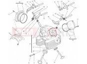 DUCATI 2013 Monster 796 ABS ANNIVERSARY VERTICAL CYLINDER HEAD » VALVE DRIVE