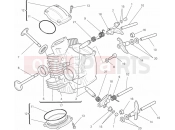 DUCATI 2013 Monster 796 ANNIVERSARY HORIZONTAL CYLINDER HEAD » VALVE DRIVE
