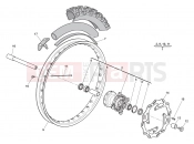 HUSQVARNA 2013 TE 449-511 FRONT WHEEL