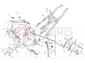FRAME - FOOTRESTS - Husqvarna TE 449-511 2012