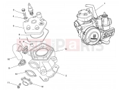 HUSQVARNA 2012 CR 65 CYLINDER HEAD