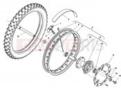 HUSQVARNA 2012 CR 65 FRONT WHEEL