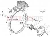 HUSQVARNA 2011 TE 449-511 FRONT WHEEL